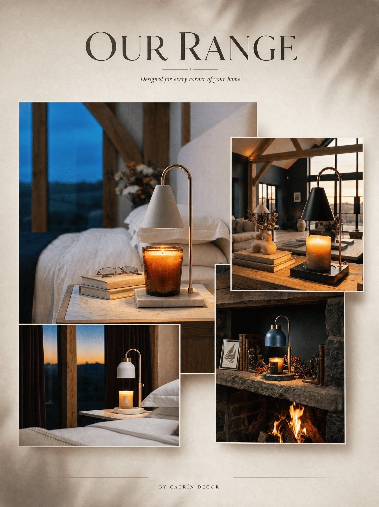 Marble Candle Warmers - Catrín Decor