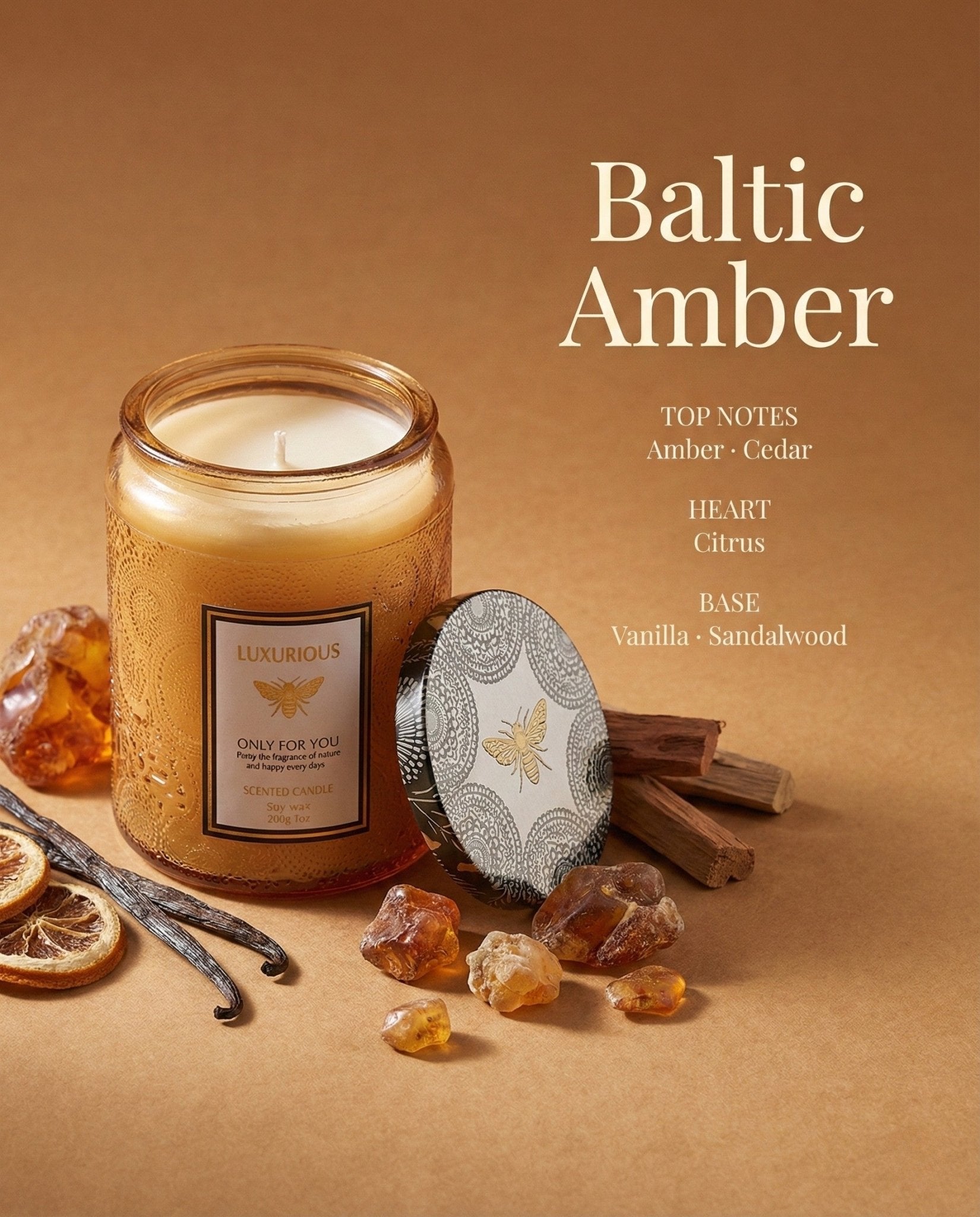 Candle | Baltic Amber - Catrín Decor