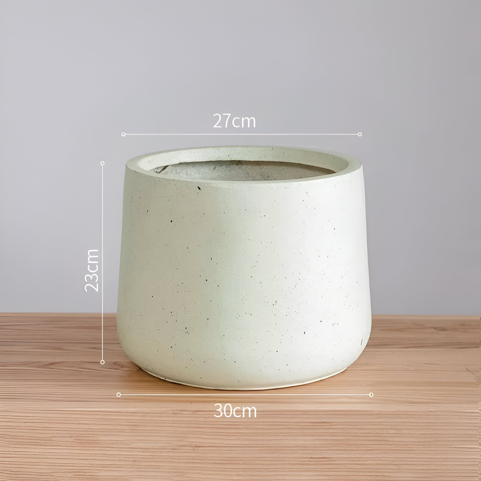 Large Cream Flower Pot - Catrín Decor