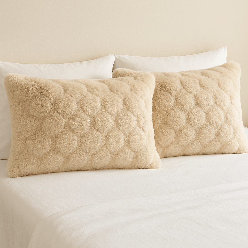 Luxe Faux Fur Pillowcases - Catrín Decor