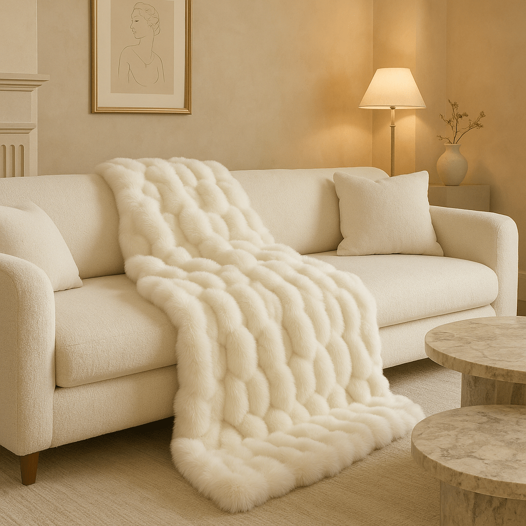 Luxe Faux Fur Throw - Catrín Decor