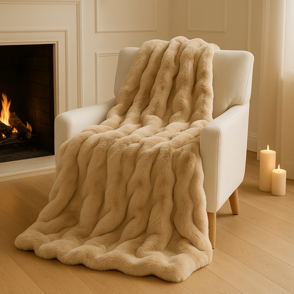 Luxe Faux Fur Throw - Catrín Decor