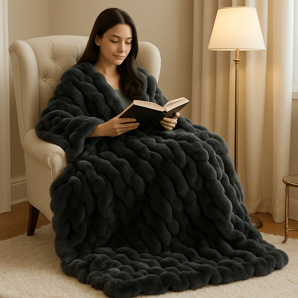 Luxe Faux Fur Throw - Catrín Decor